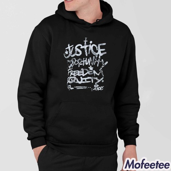 Steelers Coach Mike Tomlin Justice Opportunity Equity Freedom Hoodie