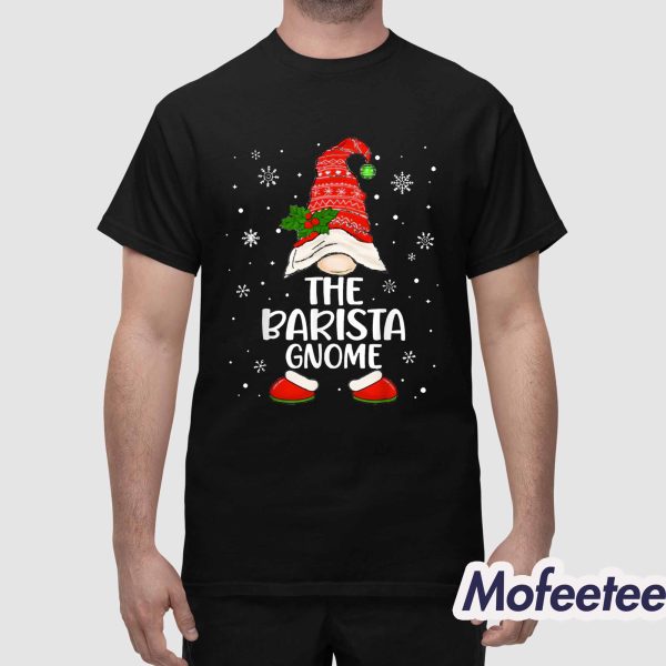 The Barista Gnome Christmas Shirt