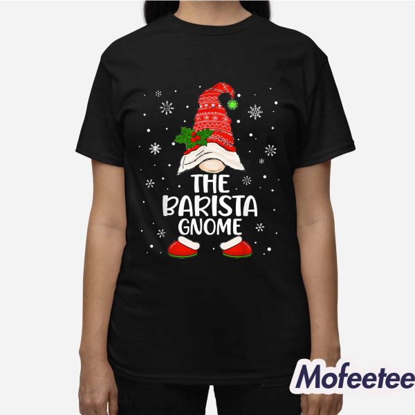 The Barista Gnome Christmas Shirt