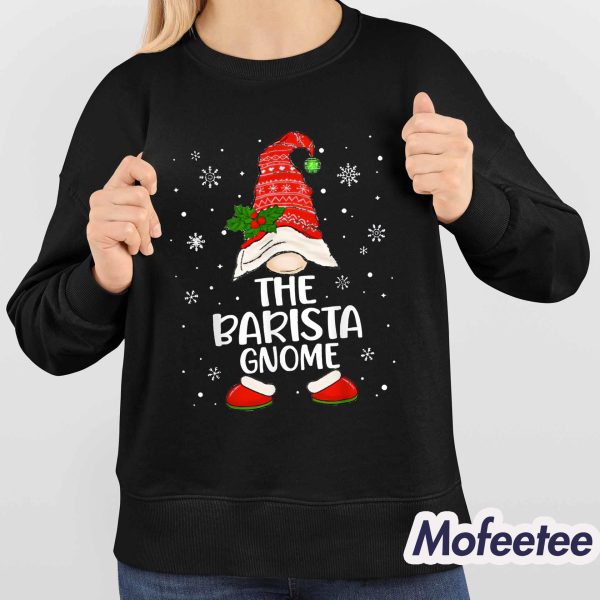 The Barista Gnome Christmas Shirt