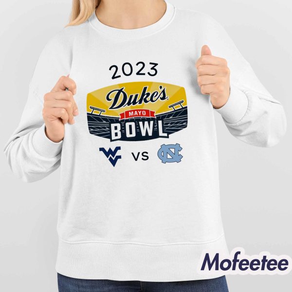 West Virginia VS North Carolina 2023 Duke’s Mayo Bowl Shirt