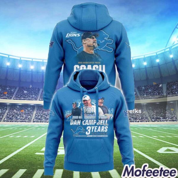 101 Awards 2023 NFC Coach Of The Year Dan Campbell Hoodie