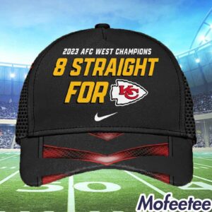 2023 AFC West Champions 8 Straight For Chiefs 3D Hat 1