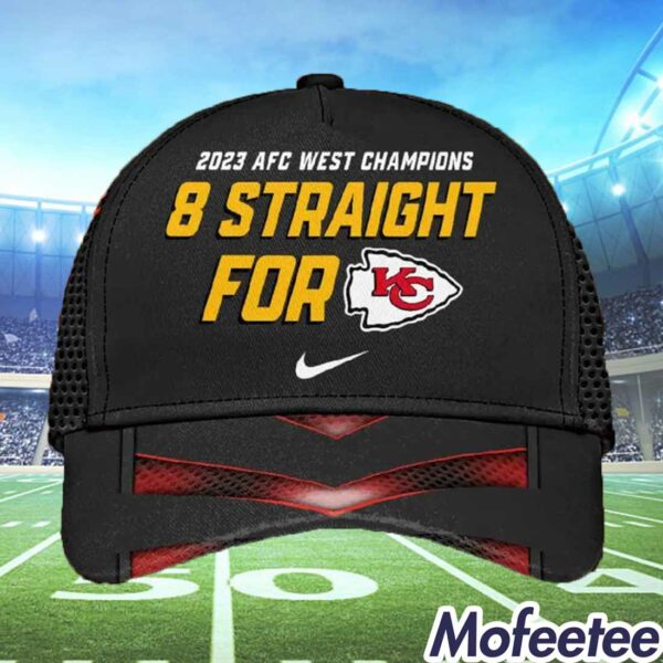 2023 AFC West Champions 8 Straight For Chiefs 3D Hat