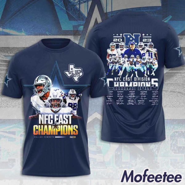 2023 NFC East Champions Cowboys 3D Hoodie