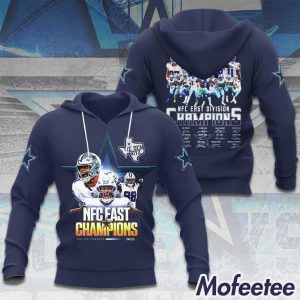 2023 NFC East Champions Cowboys 3D Hoodie 2