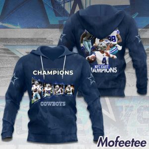 2023 NFC East Champions Cowboys Hoodie Shirt 1