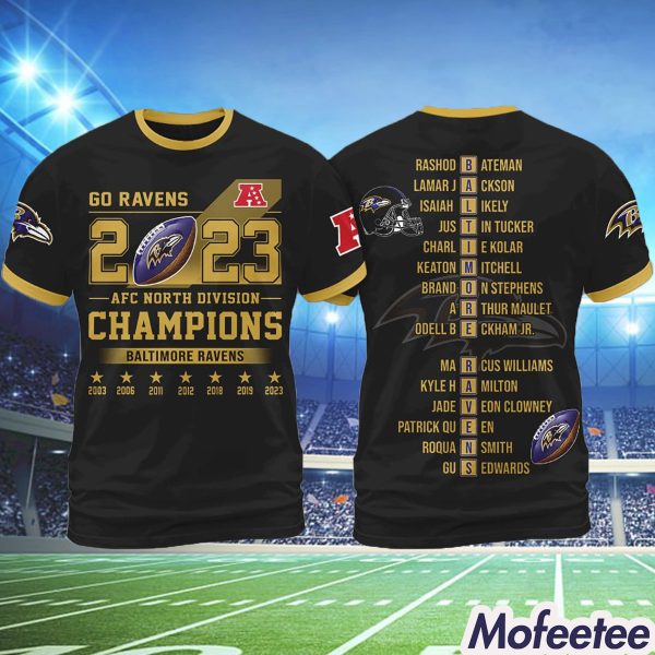 2023 Ravens AFC North Division Champions Hoodie