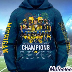 2024 College Football Playoff National Champions Michigan Hoodie 1