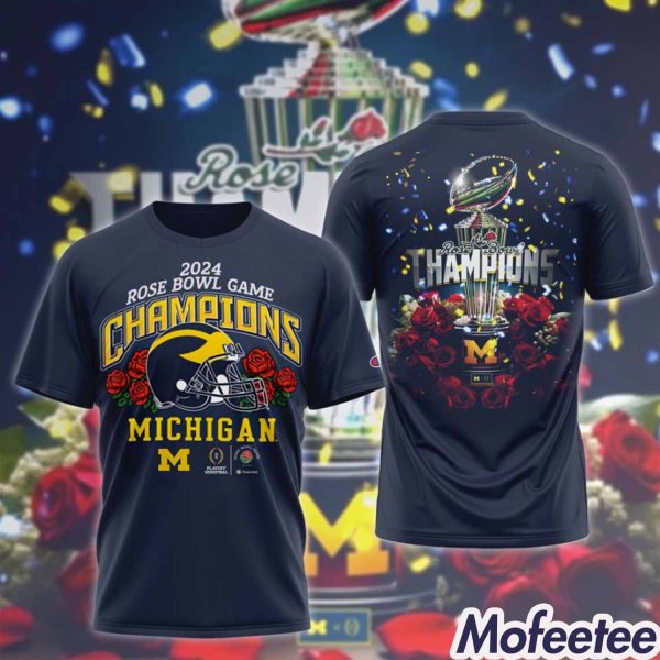 2024 Rose Bowl Game Champions Michigan Hoodie