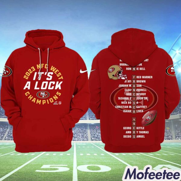 49ers It’s A Lock NFC West Champions 2023 Hoodie