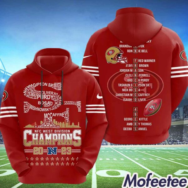 49ers NFC West Division Championship 2023 Hoodie