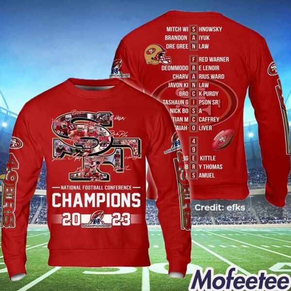 49ers National Football Conference 2023 Champions Hoodie