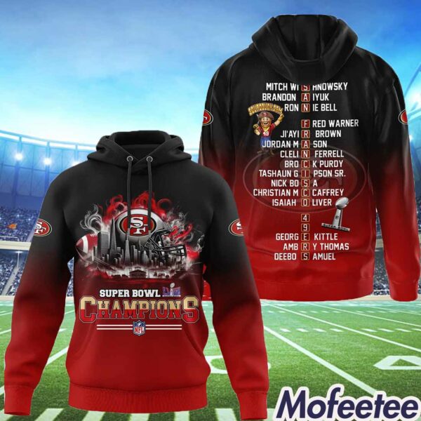 49ers Super Bowl LVIII Champions Hoodie Shirt