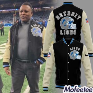 Barry Sanders Lions NFL Bomber Jacket 1