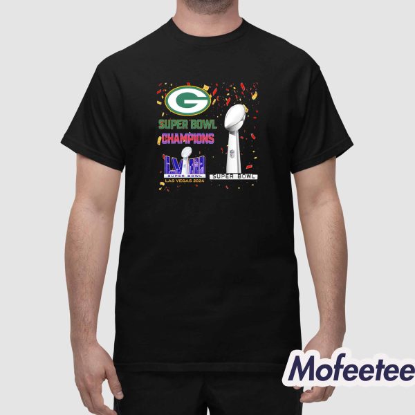 Bay Packers 2024 Super Bowl Champions LVIII Las Vegas Shirt