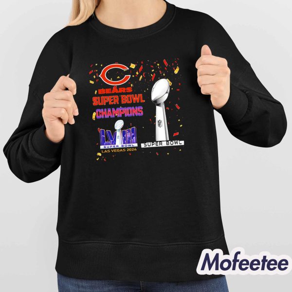 Bears 2024 Super Bowl Champions LVIII Las Vegas Shirt