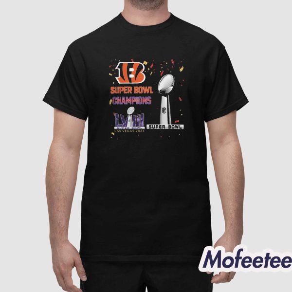 Bengals 2024 Super Bowl Champions LVIII Las Vegas Shirt