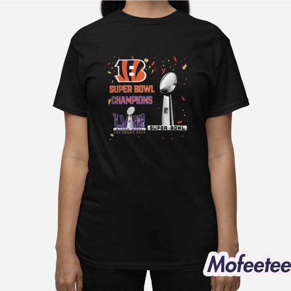 Bengals 2024 Super Bowl Champions LVIII Las Vegas Shirt