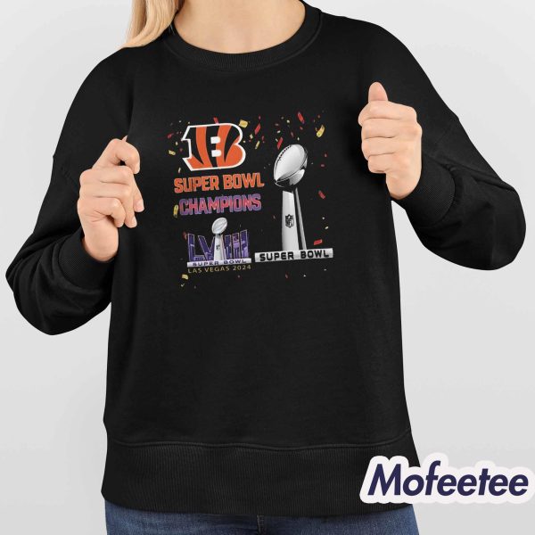 Bengals 2024 Super Bowl Champions LVIII Las Vegas Shirt