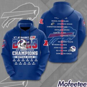 Bills 4th Straight 2023 AFC East Division Champions Hoodie 1