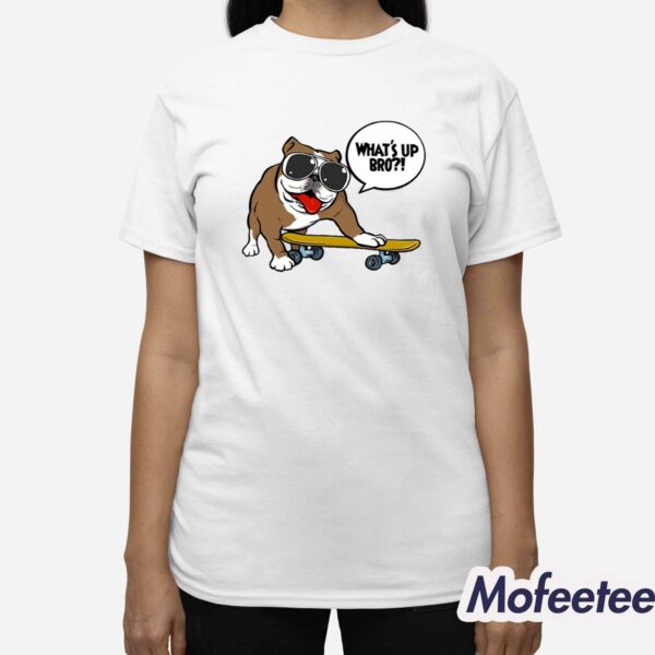 Bulldog On Board Cartoon Shirt