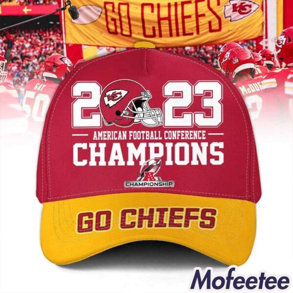 Chiefs 2023 American Football Conference Champions Go Chiefs Hat
