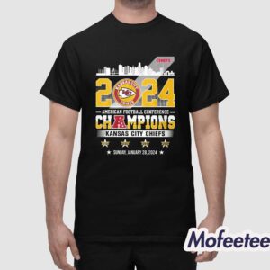 Chiefs 2024 AFC Champions Two Sided Shirt 1 1