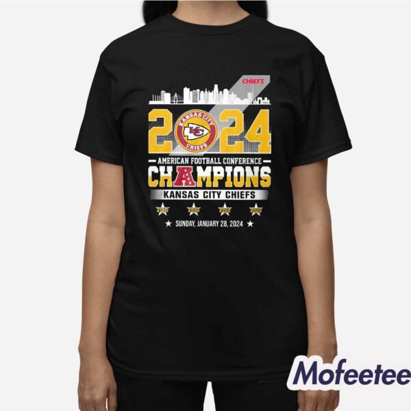 Chiefs 2024 AFC Champions Two-Sided Shirt