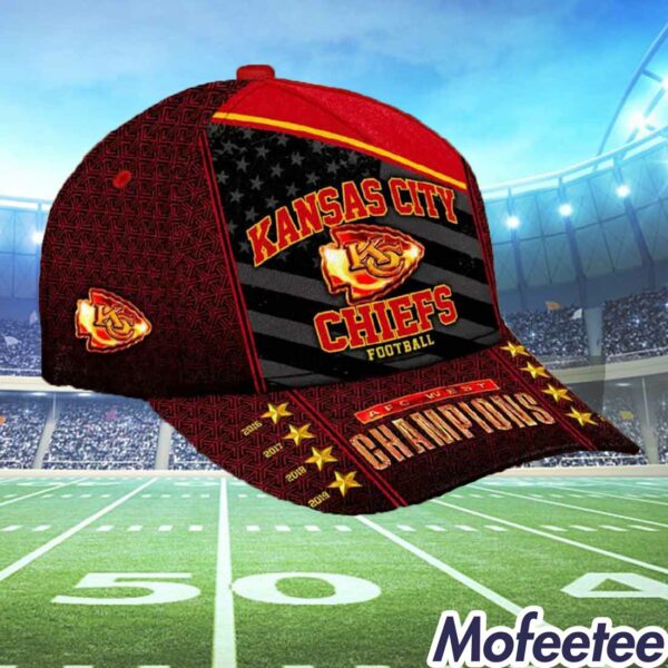 Chiefs Football 2023 AFC West Champions 3D Hat