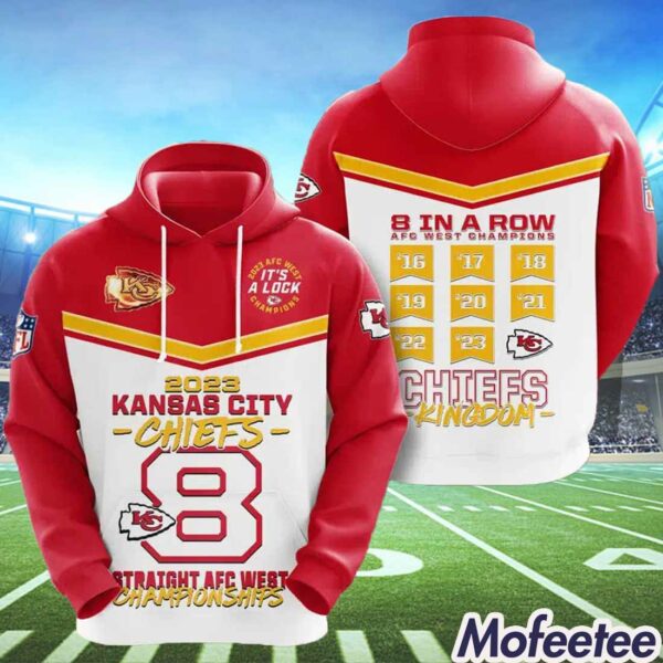 Chiefs Straight AFC West Champions 8 In A Row Hoodie