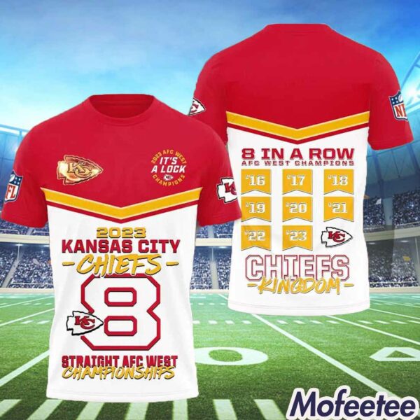 Chiefs Straight AFC West Champions 8 In A Row Hoodie
