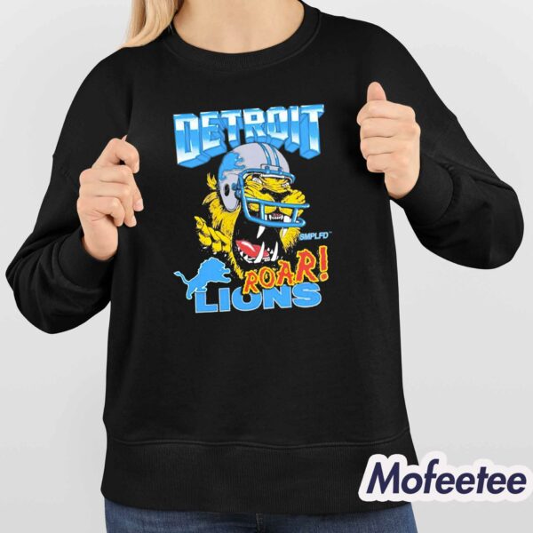 Coach Brad Holmes Wearing Detroit Lions Roar X Smplfd Sweatshirt