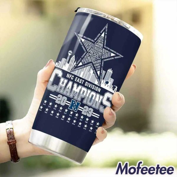 Cowboys 2023 NFC East Champions Tumbler