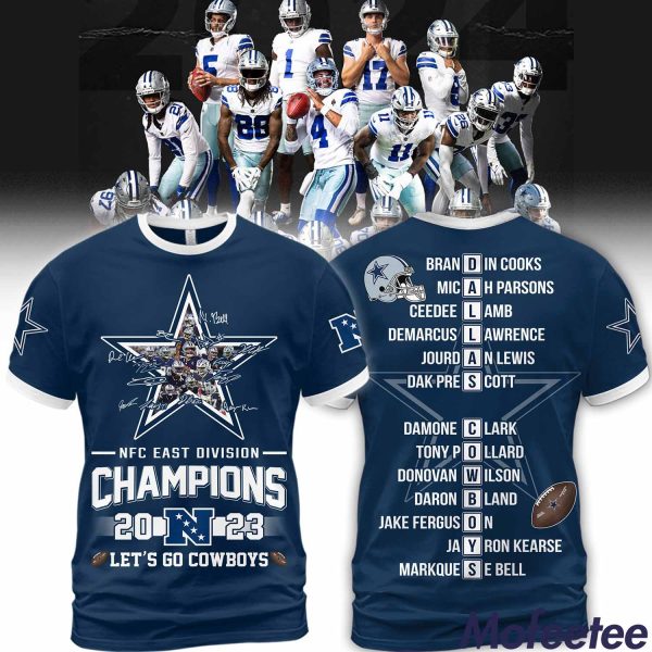 Cowboys NFC East Division Champions 2023 Let’s Go Hoodie