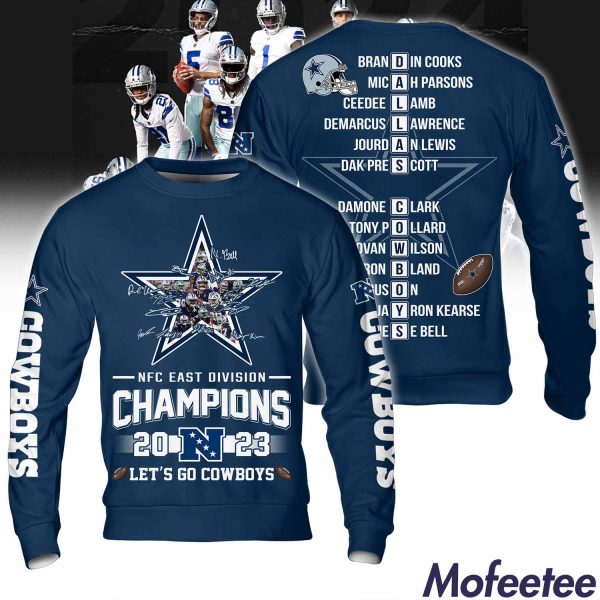 Cowboys NFC East Division Champions 2023 Let’s Go Hoodie