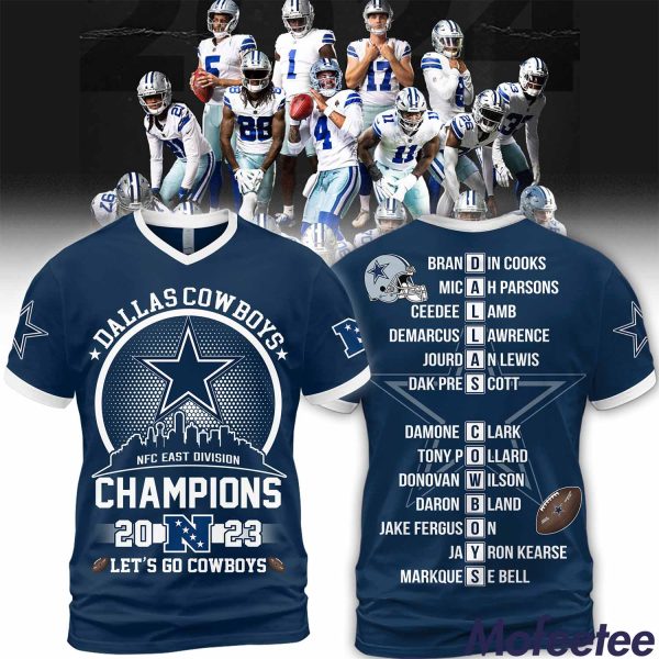 Cowboys NFC East Division Champions Let’s Go 2023 Hoodie