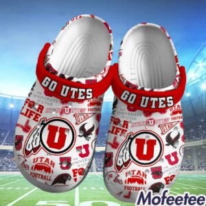 Custom Go Utes Utah Football Clogs Crocs 1