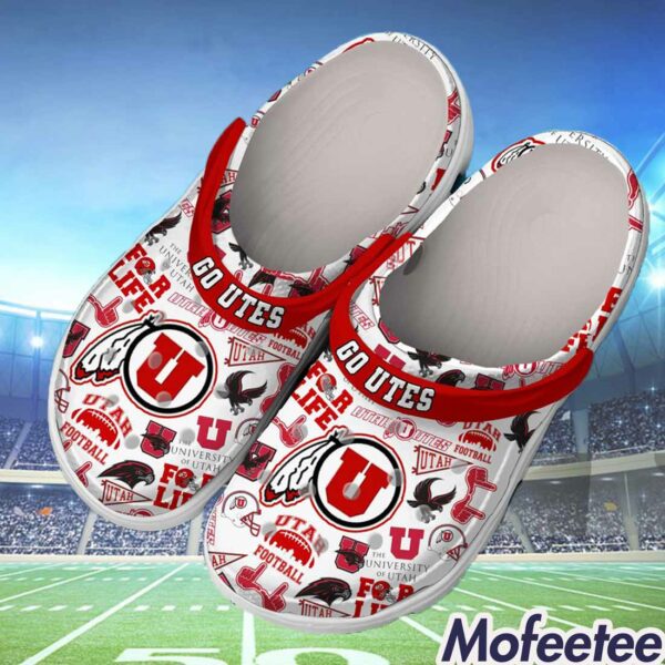 Custom Go Utes Utah Football Clogs Crocs