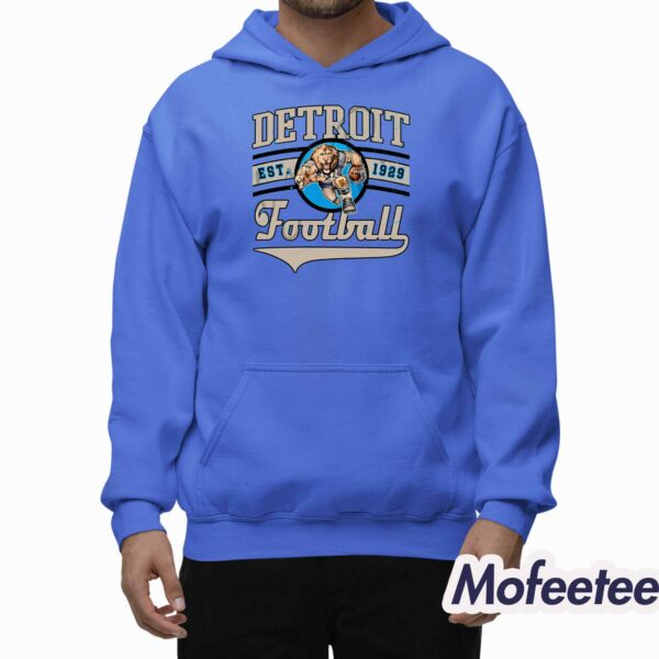 Detroit Football Est 1929 Retro Sweatshirt