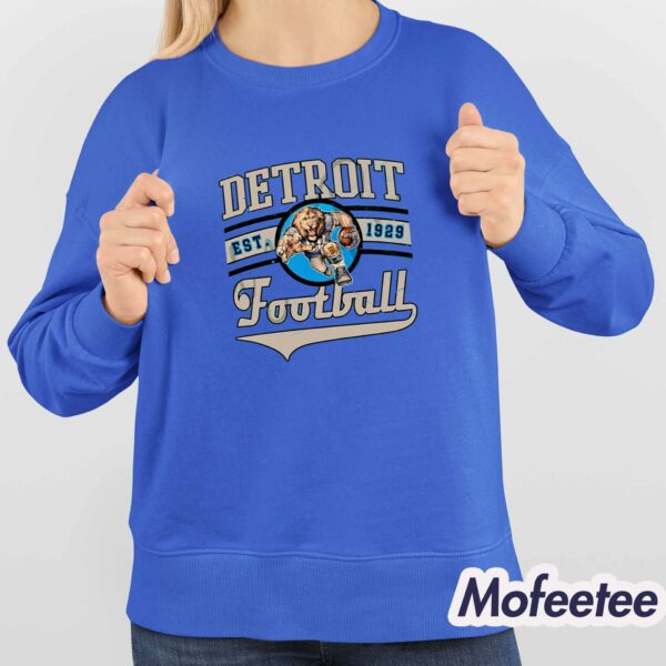 Detroit Football Est 1929 Retro Sweatshirt