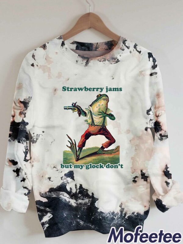 Frog Strawberry Jams But My Glock Don’t Sweatshirt