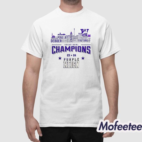 Huskies Bowl Champions 23 24 Purple Reign Shirt