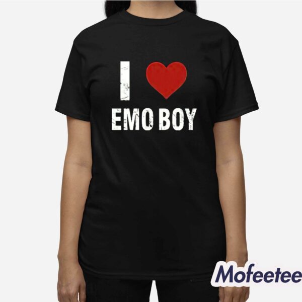 I Love Emo Boy Shirt