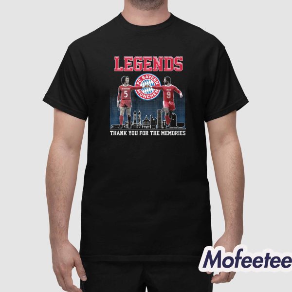 Legends Thank You For The Memories Shirt