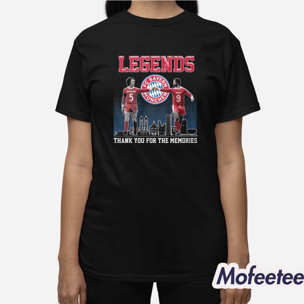 Legends Thank You For The Memories Shirt