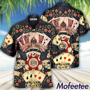 Letter Graphic Prints Poker Turndown Hawaiian