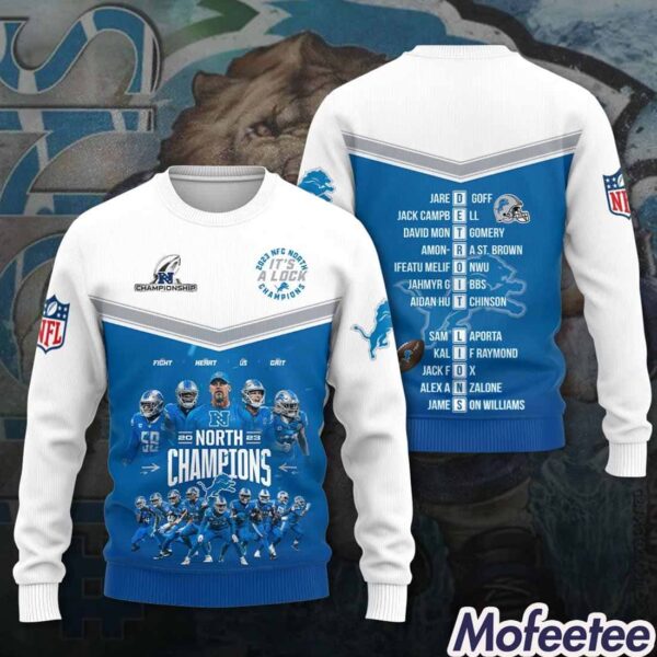 Lions 2023 NFC North Champions It’s A Lock Hoodie