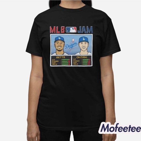 MLB Jam Dodgers Betts And Ohtani Shirt