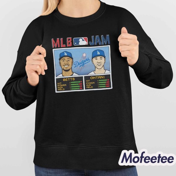 MLB Jam Dodgers Betts And Ohtani Shirt